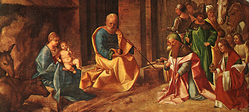 Giorgione: Adoratio (részlet)