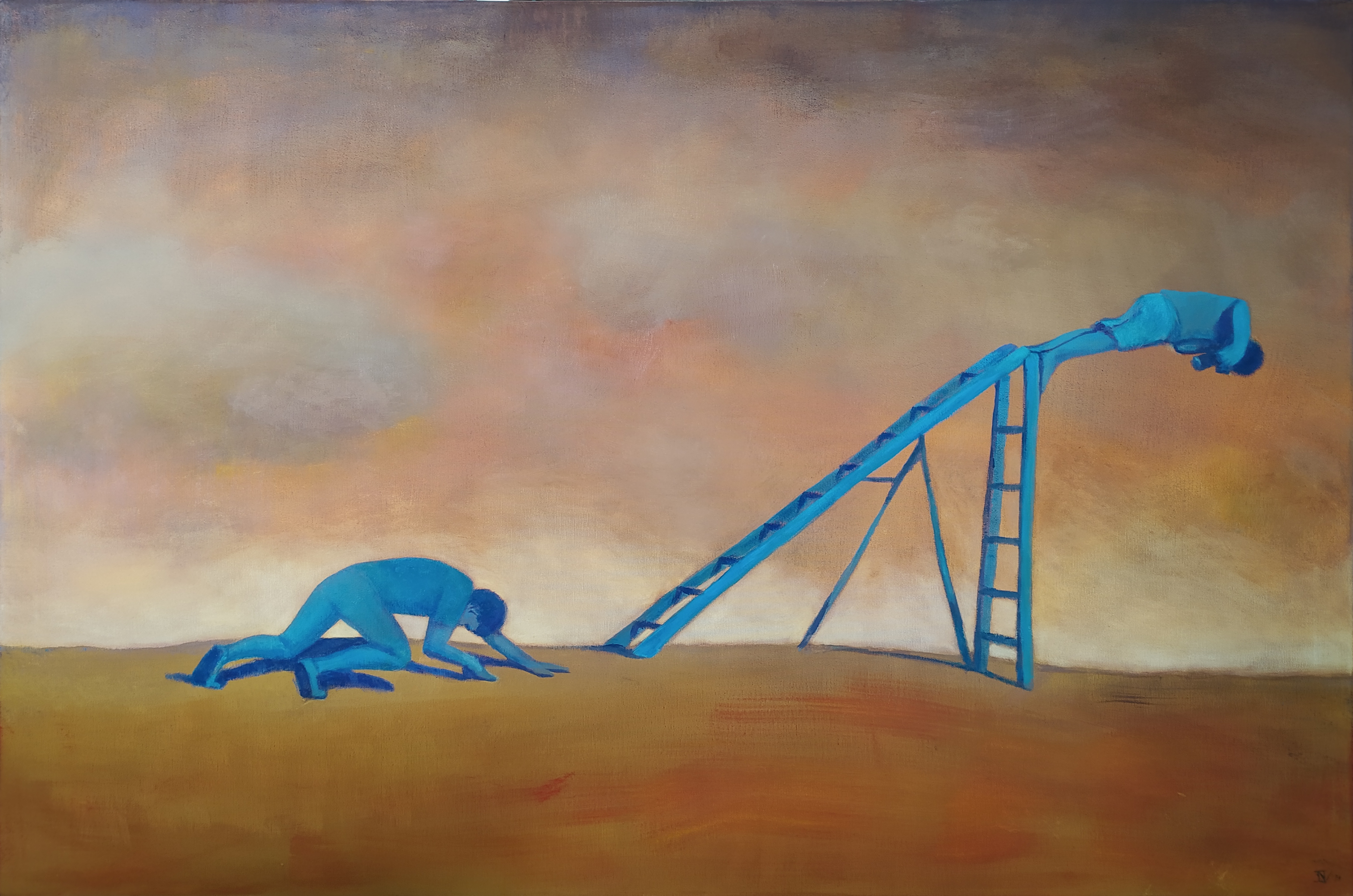 Felmérni a lehetetlent I_2021_gouache_vászon_80x120cm