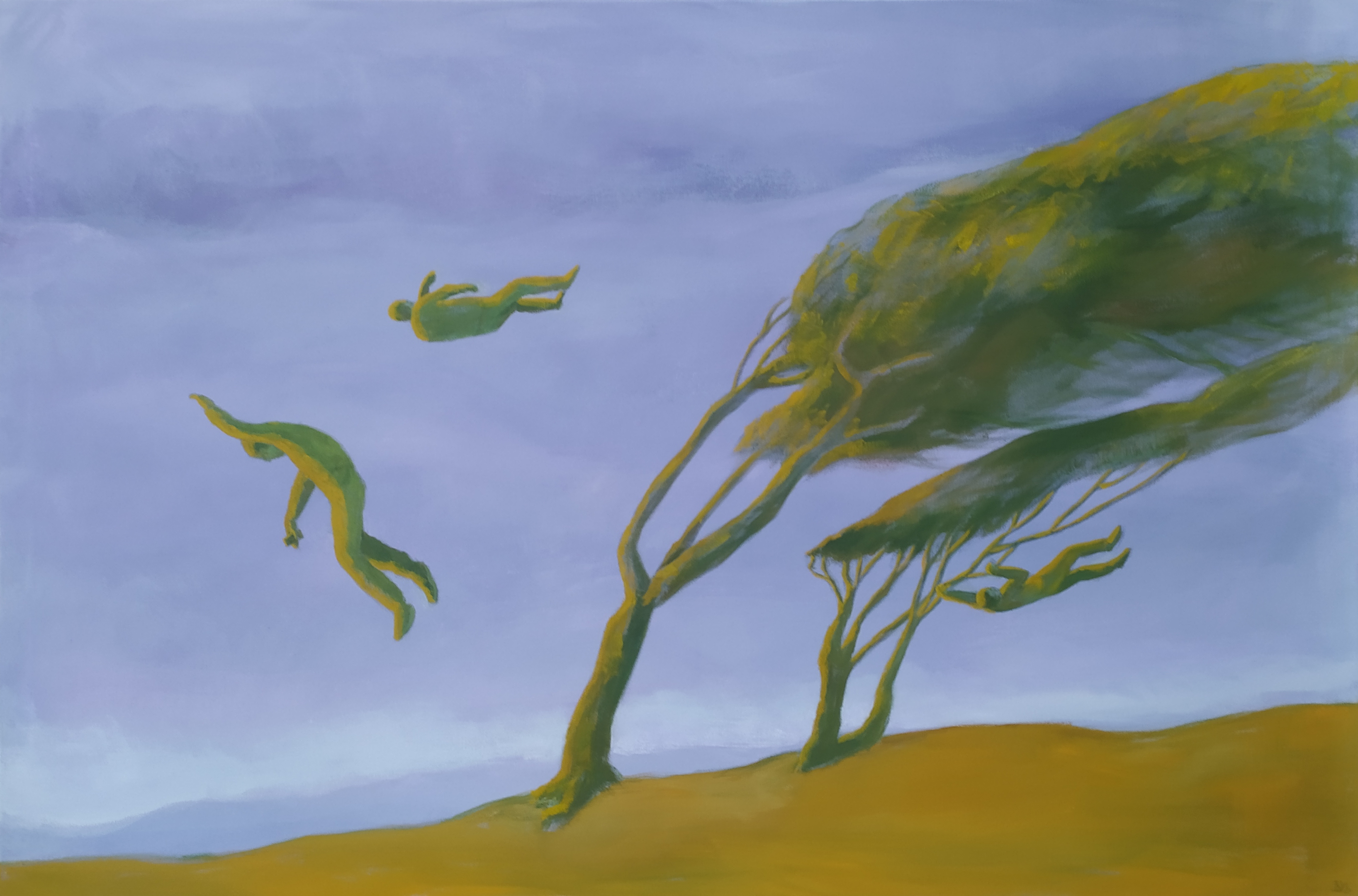 Szellel szemben III_2021_gouache_vaszon_80x120 cm