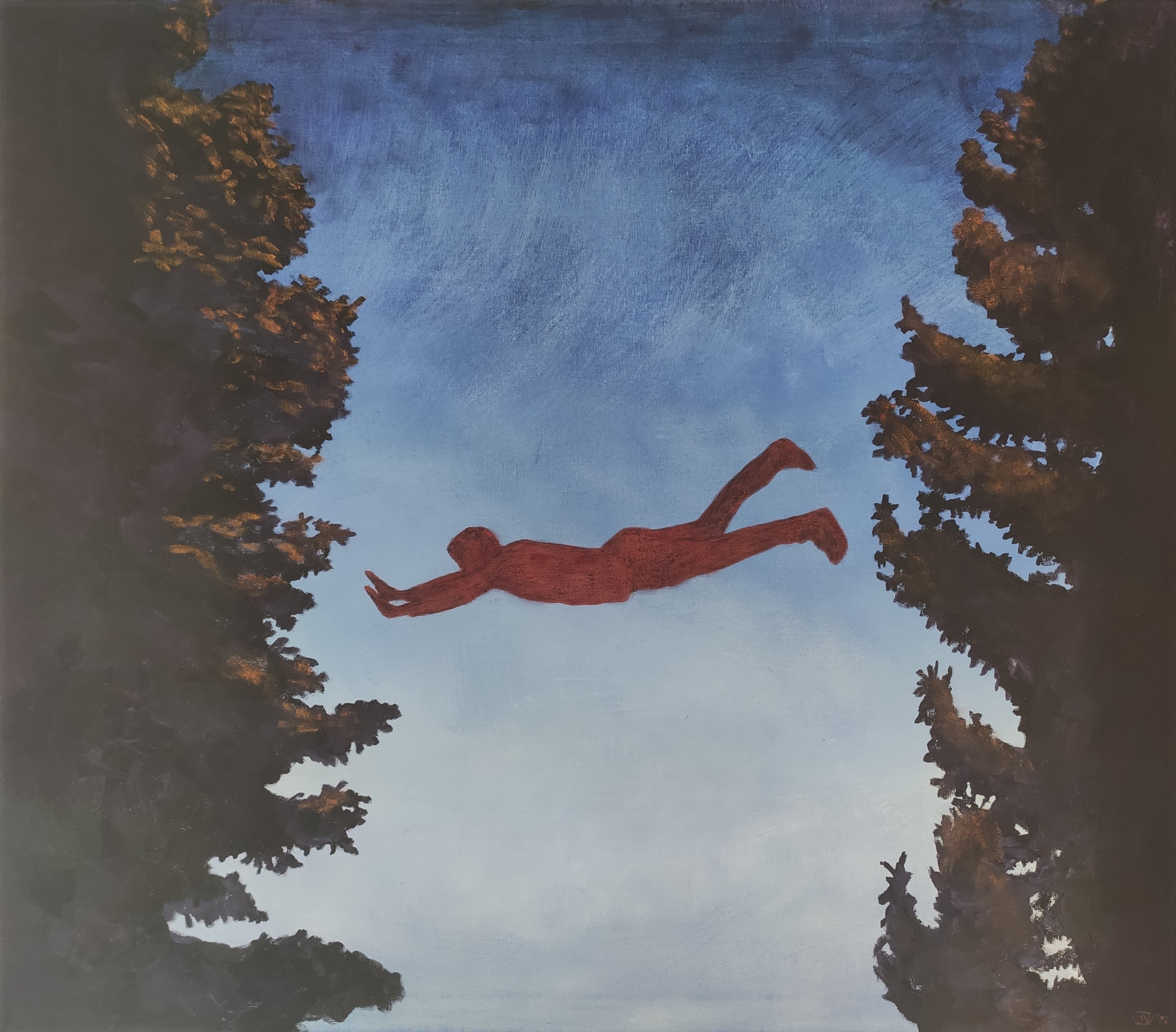 Ugras alkonyatkor_2022_gouache_vaszon_70x80cm