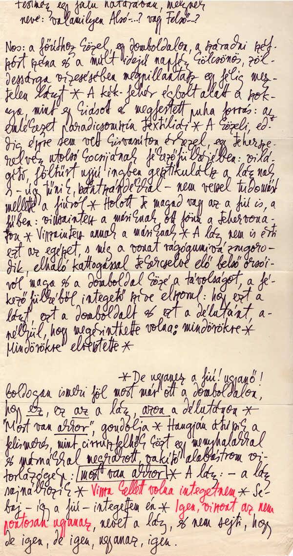 Kézirat, részlet