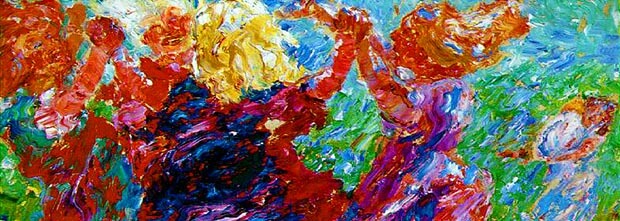 Emil Nolde festménye, részlet