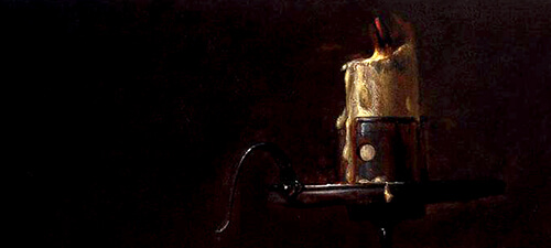 Willem van Aelst (1627-1683): Csendélet gyertyával, részlet