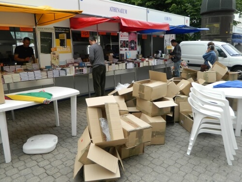 Könyvheti sátorverés