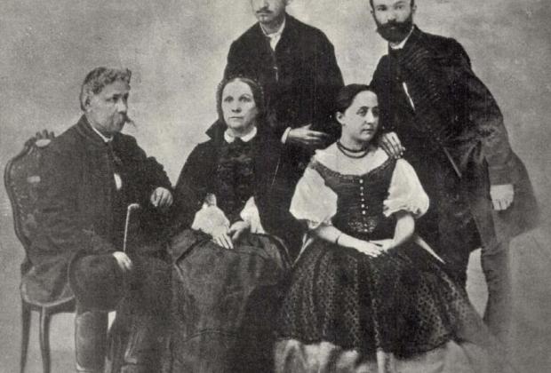 Arany János és családja, a Vasárnapi Újság illusztrációja, 1914