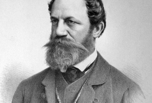 Adolf Dauthage: Jókai Mór portréja (1872 vagy 1873)/Forrás: wikipédia.org