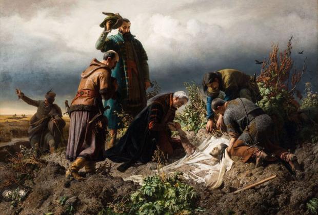 Székely Bertalan: II. Lajos holttestének megtalálása (1860)